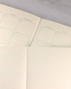 Cuaderno Midori Yuru Log B6 Agenda mensual libre