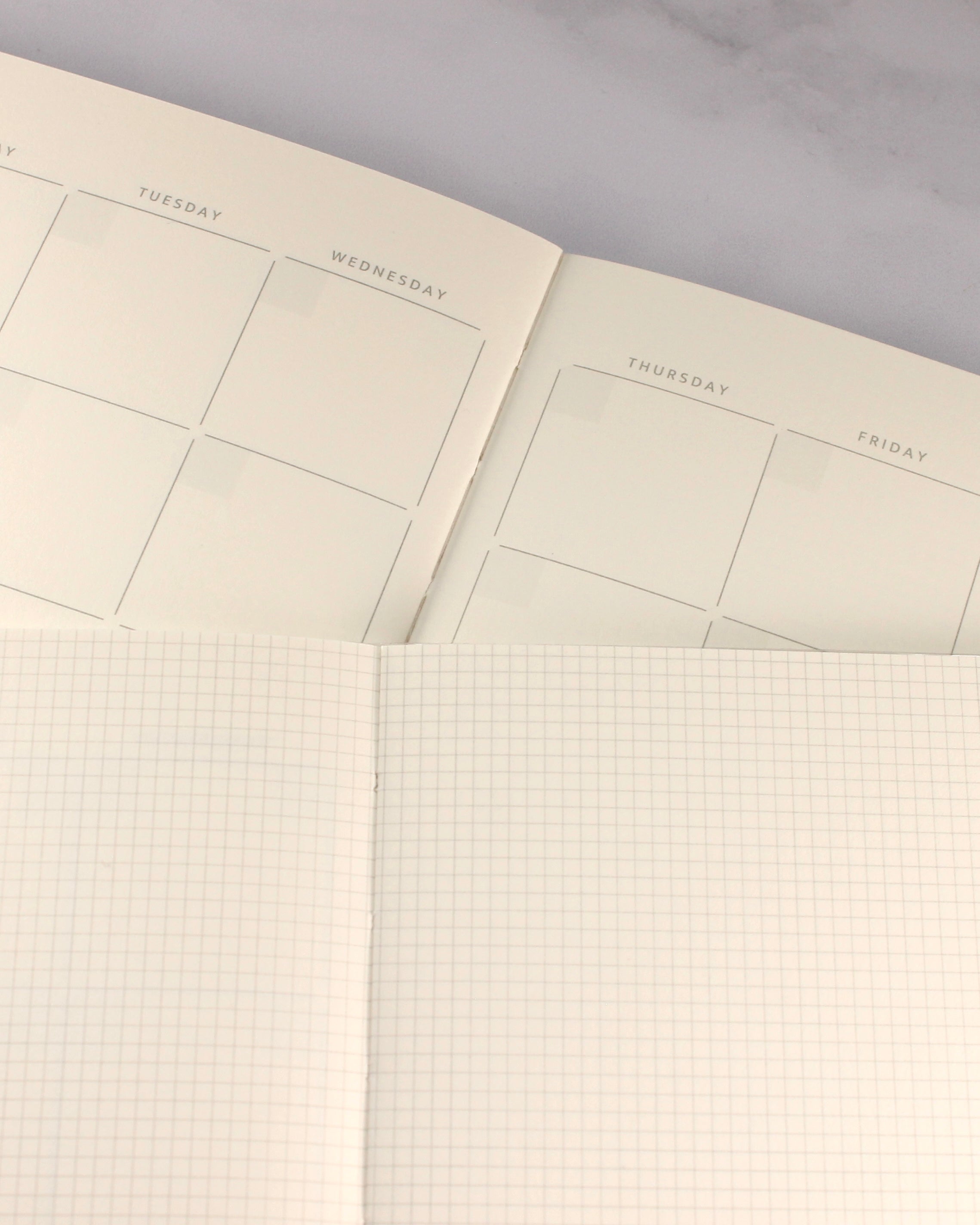 Cuaderno Midori Yuru Log B6 Agenda mensual libre