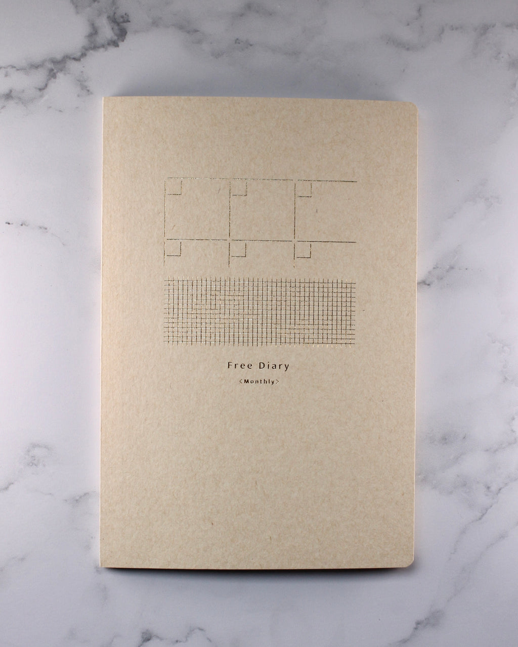 Cuaderno Midori Yuru Log B6 Agenda mensual libre