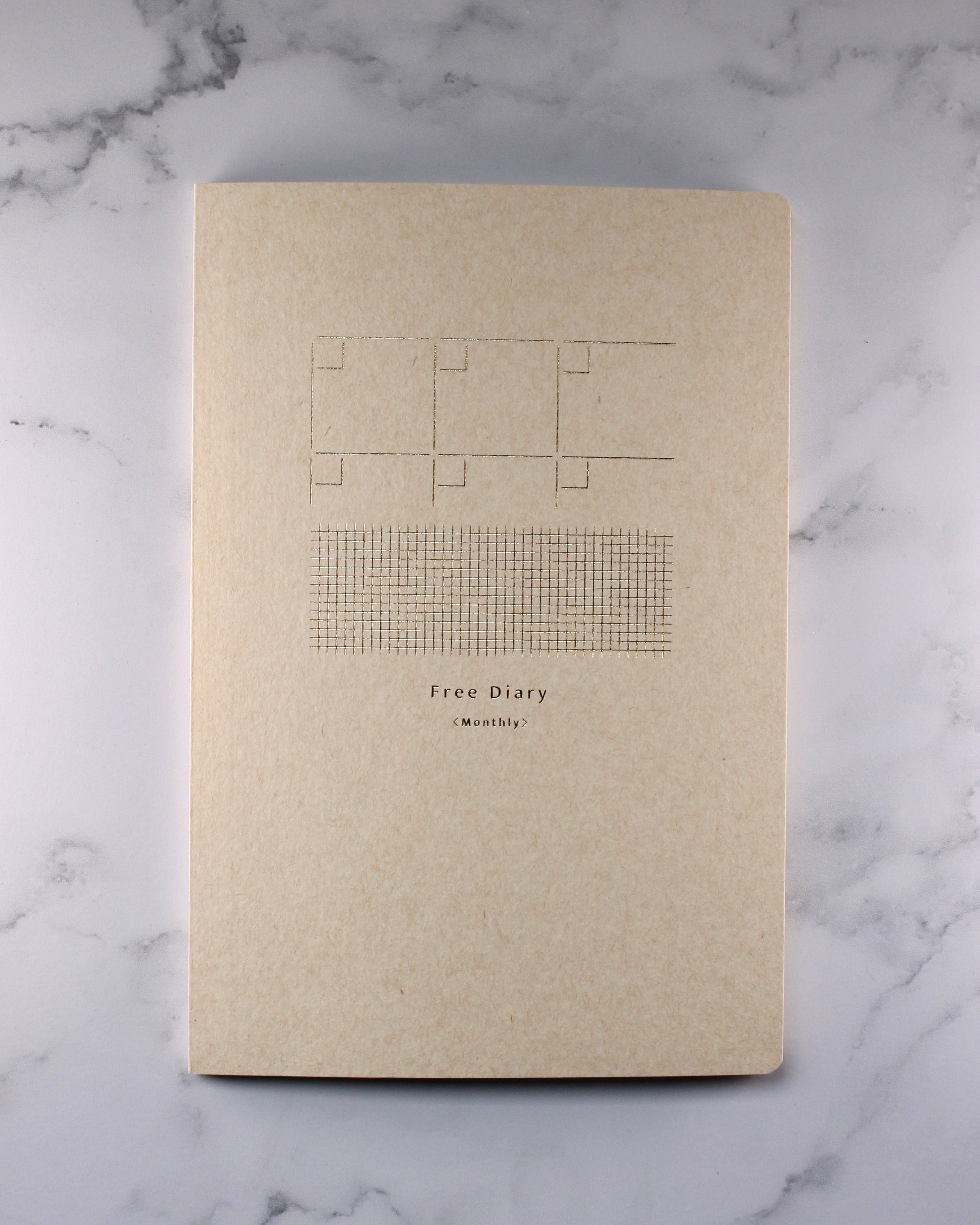 Cuaderno Midori Yuru Log B6 Agenda mensual libre