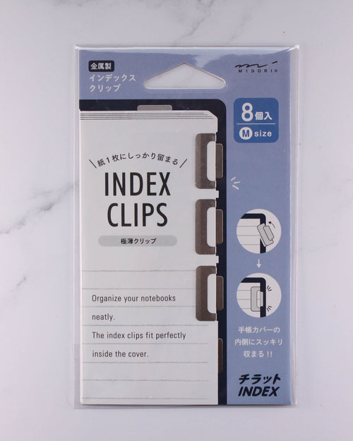 Clips índice Chiratto de Midori en metal