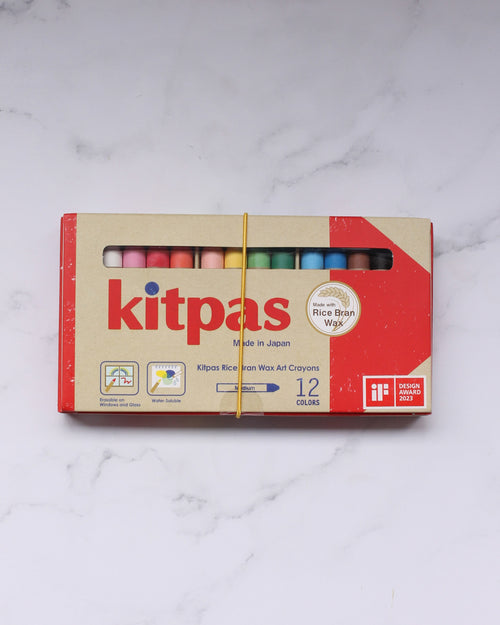 Set de 12 crayolas Kitpas en su caja